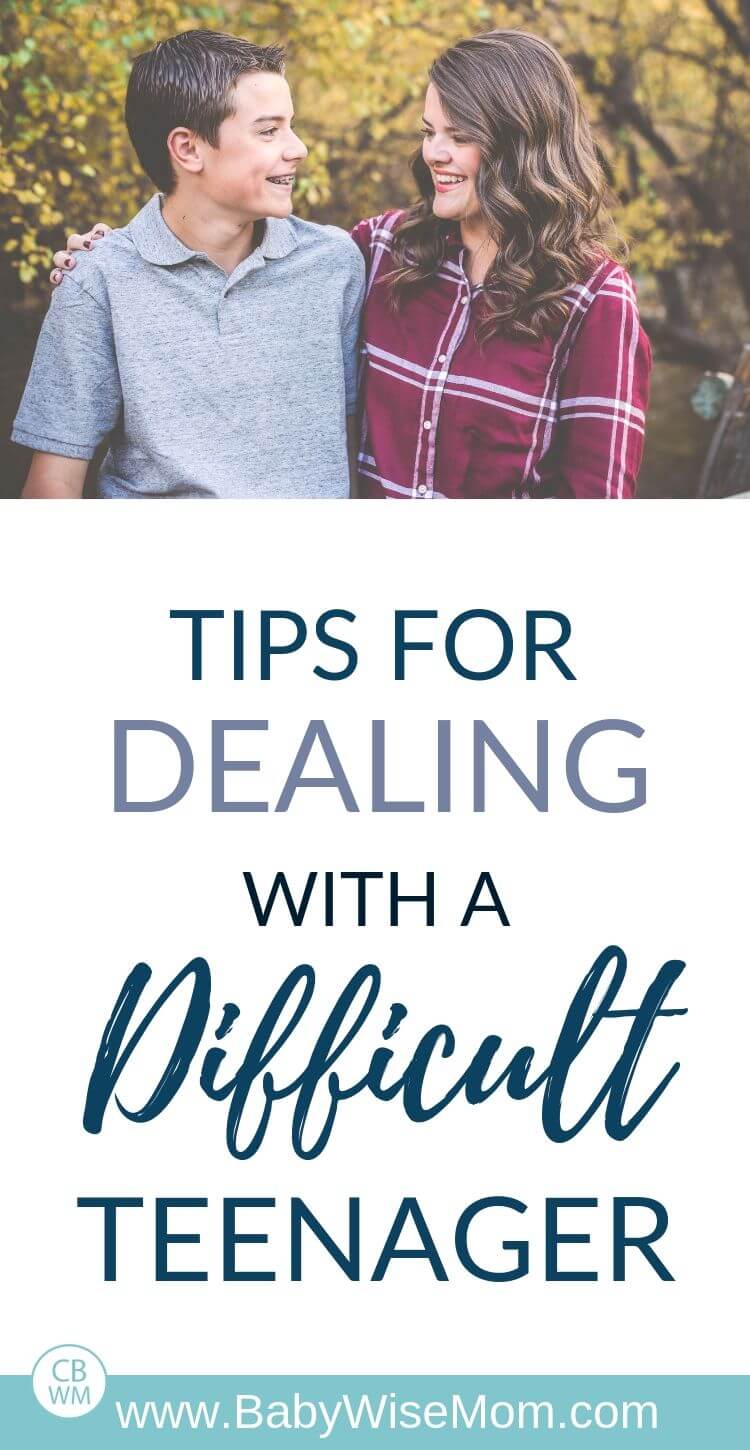 Tips for dealing with a difficult teenager