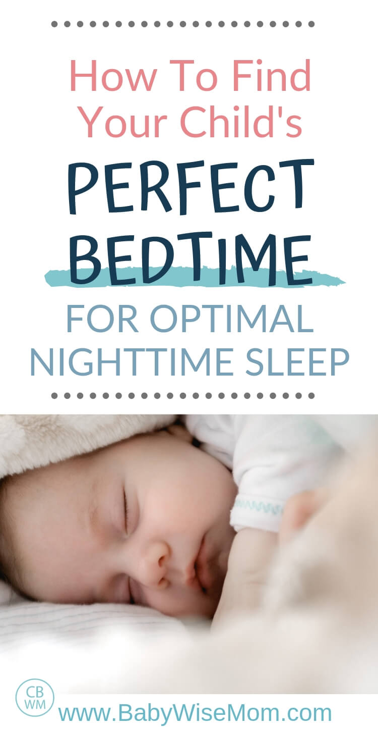 How to find your child's perfect bedtime for optimal nighttime sleep pinnable image