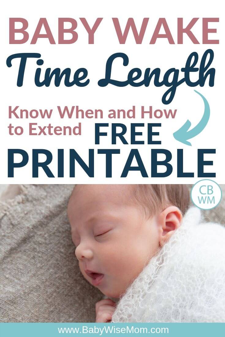 Pinnable image for knowing when to extend baby wake time length