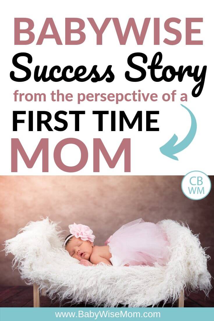 Babywise Success story from a first time mom pinnable image
