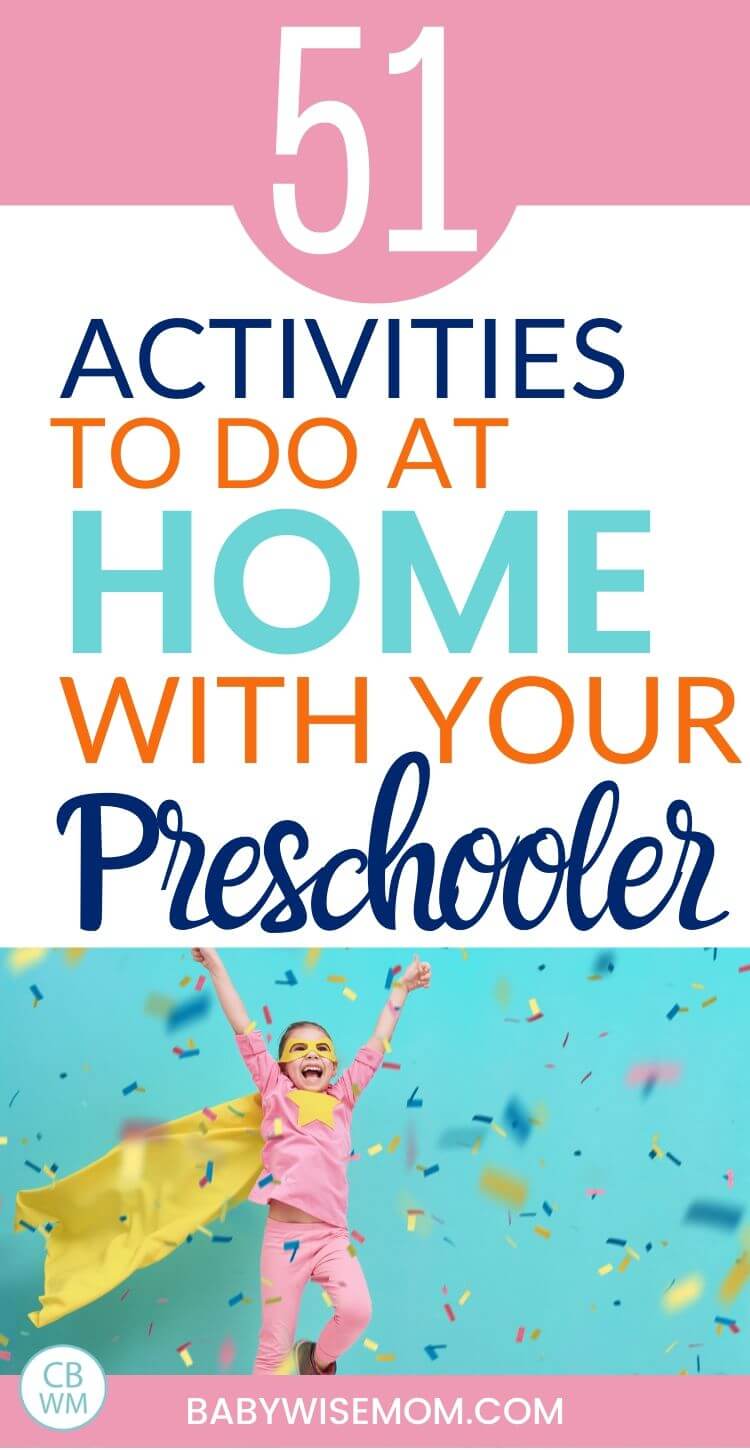 51 activities to do at home with your preschooler pinnable image