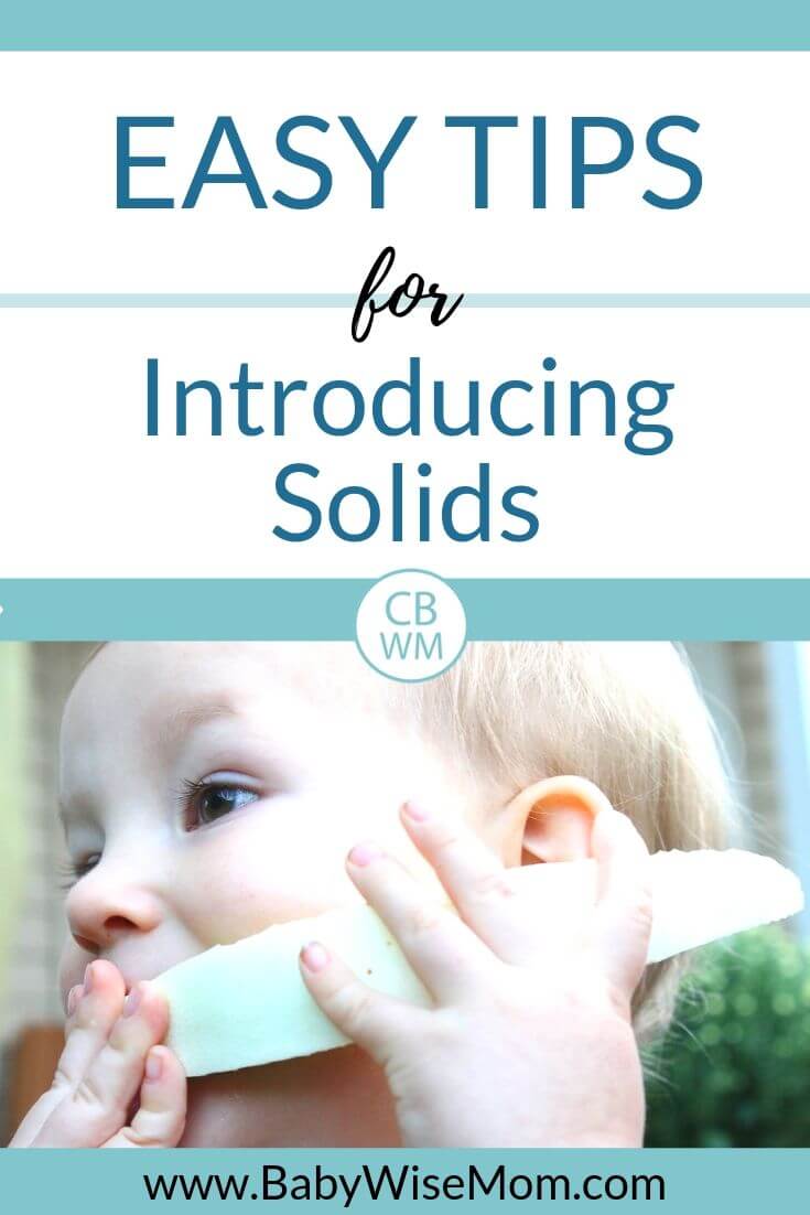 Easy tips for introducing solids pinnable image