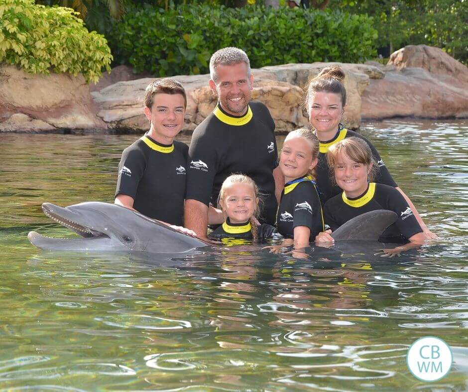 Family at Discovery Cove, Florida