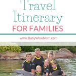 Orlando travel itinerary for families pinnable image