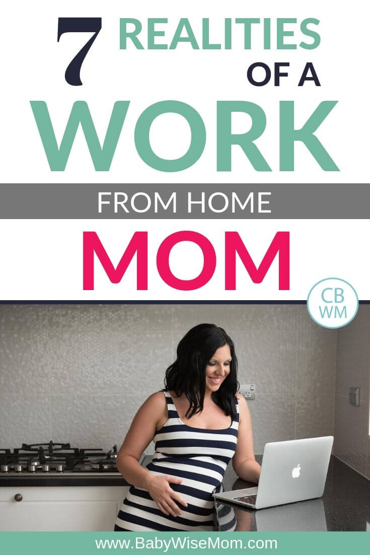 Work from home mom pinnable image