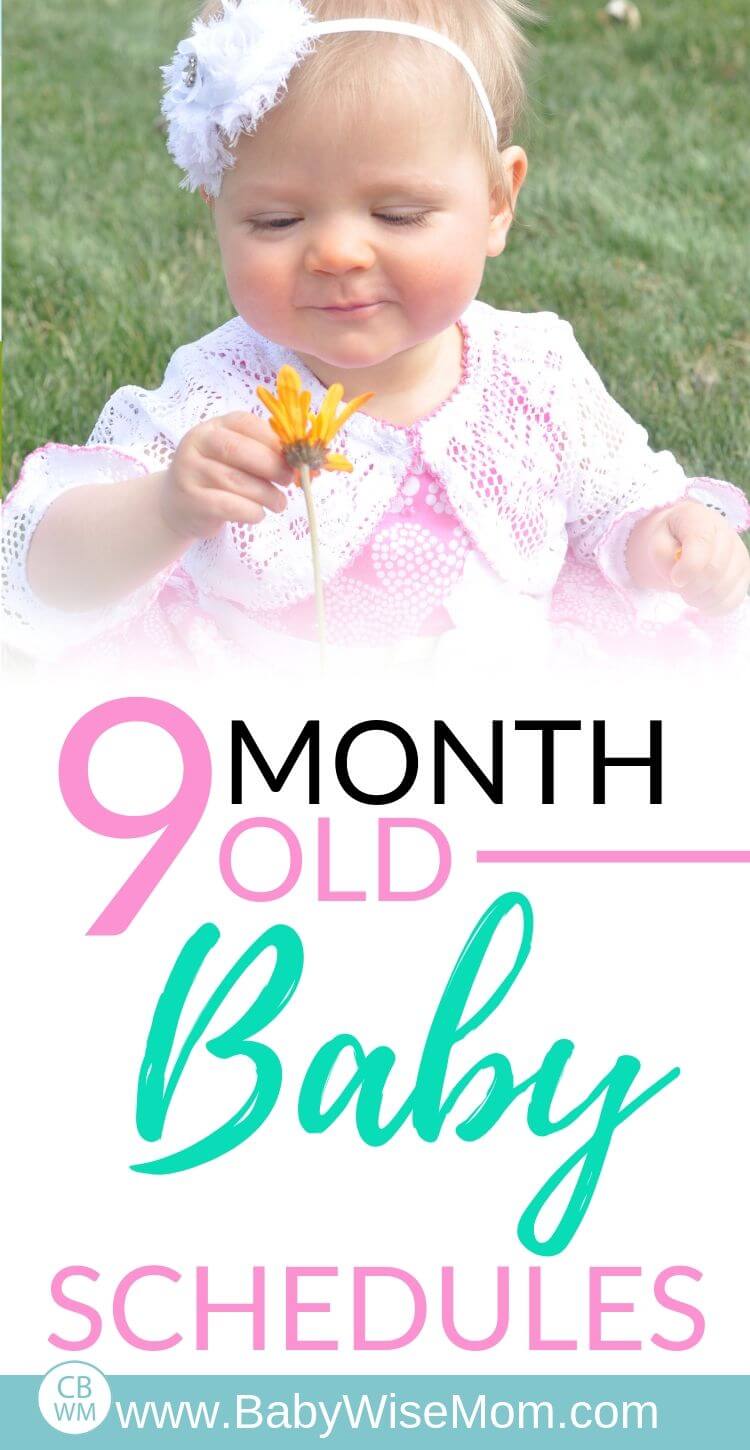 Babywise Sample Schedules: 9 Months Old - Babywise Mom