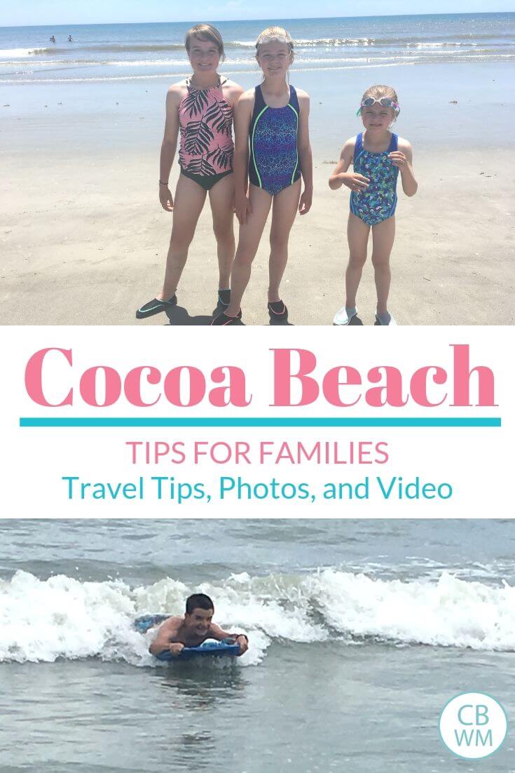 Cocoa Beach Florida Travel Tips Pinnable Image