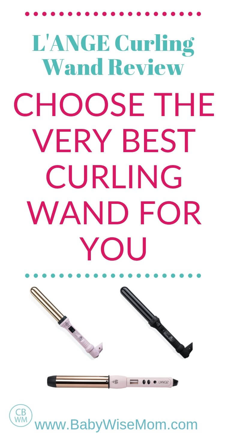 L'ANGE curling wand review pinnable image