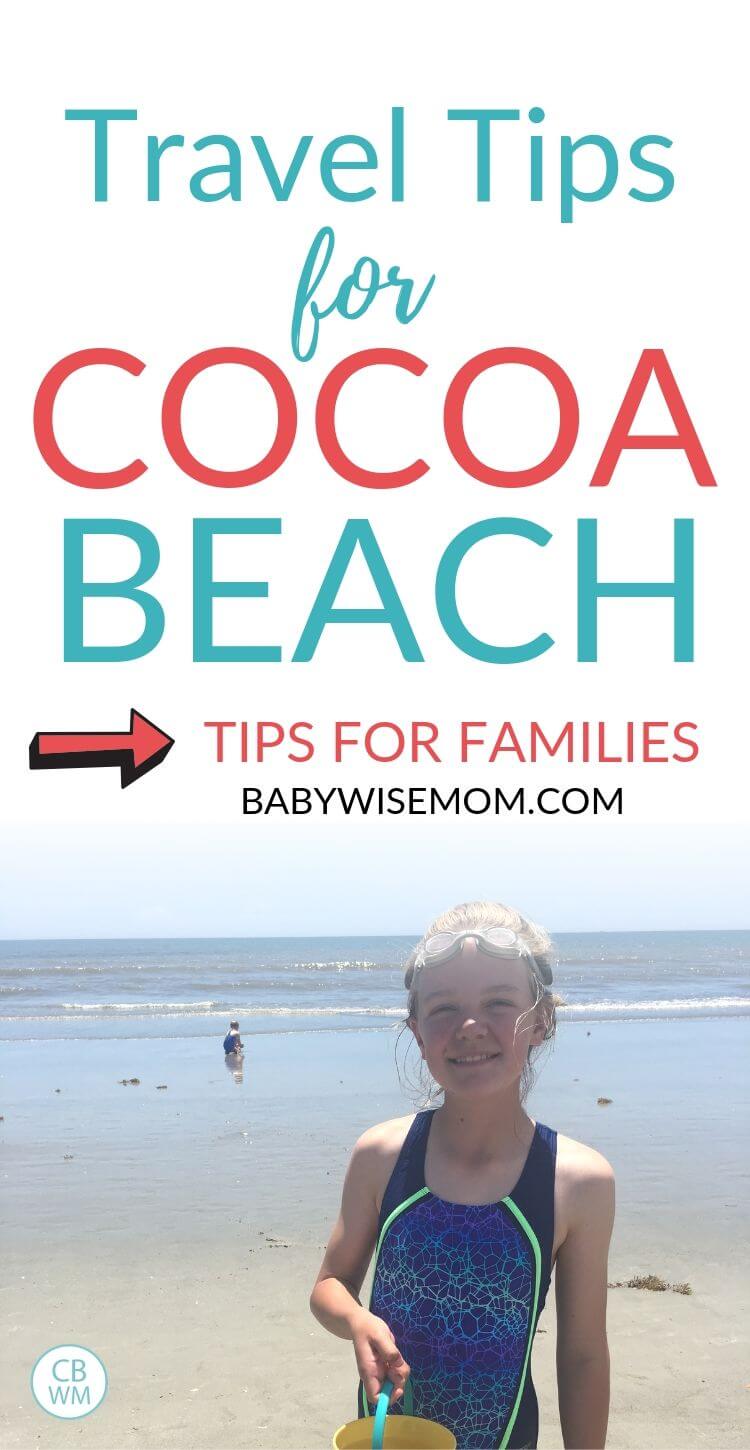 Cocoa Beach Travel Tips for Families Pinnable Image