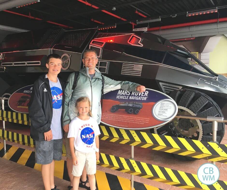 Brayden, Nate, and Brinley at Kennedy Space Center