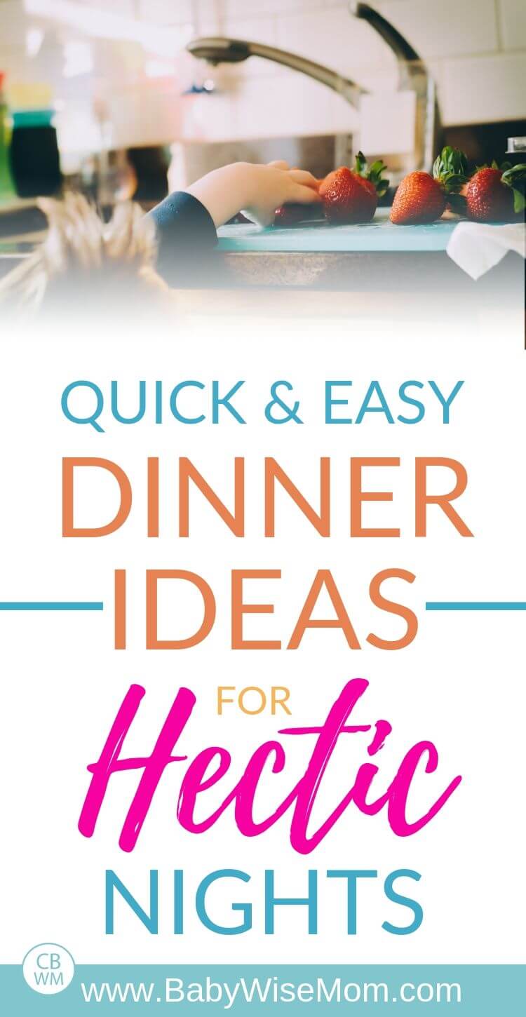 Quick and Easy Dinner Ideas for Hectic Nights Pinnable Image