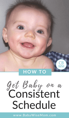 How to get your baby on a predictable and consistent schedule. Baby's days can be predictable and do not have to be random from day to day.