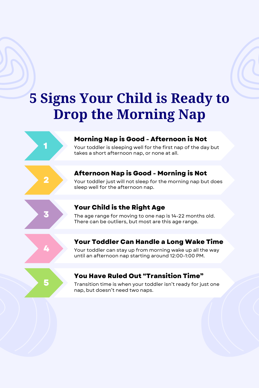 5 signs your child is ready to drop the morning nap