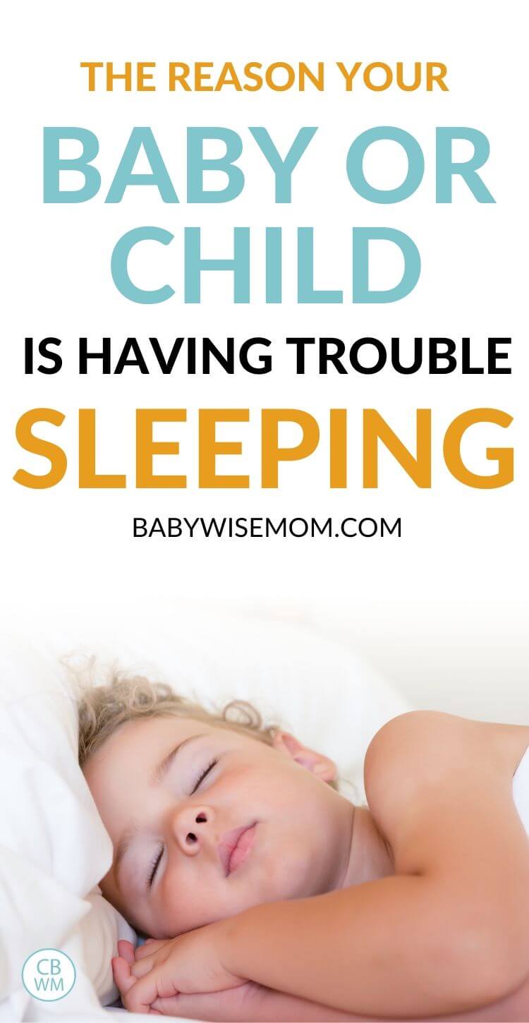 The reason your baby, toddler, or child is having trouble sleeping. If your little one is not sleeping well, it might be due to a sleep deficit, or sleep debt. Learn the signs and how to fix it. #babysleep #toddlersleep #sleepproblems #shortnaps Sleep Debt Pinnable image