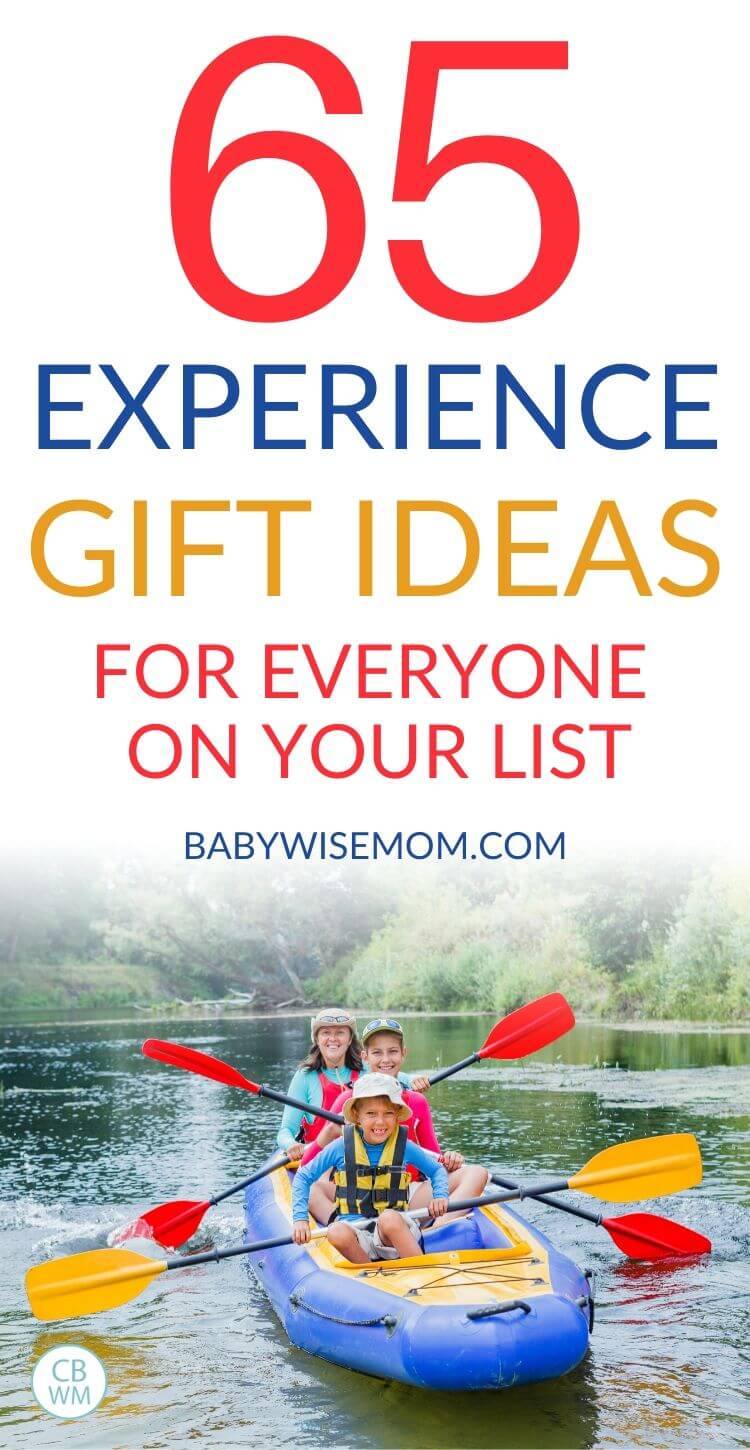 Experience gifts for everyone on your list Pinnable image