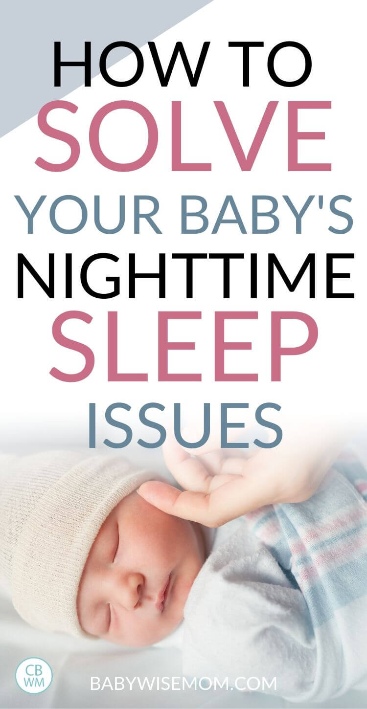 How to solve your baby's nighttime sleep issue pinnable image