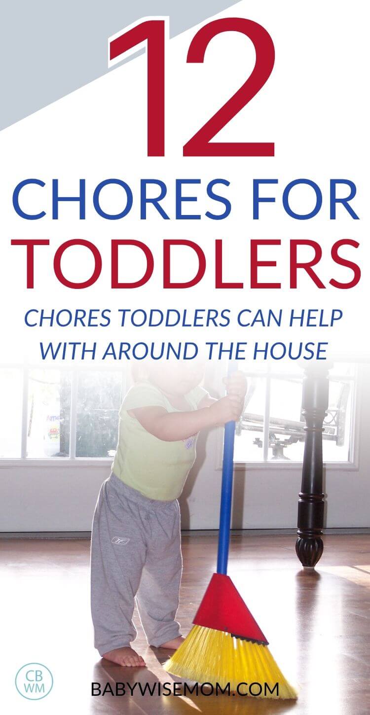 12 chore for toddlers Pinnable Image