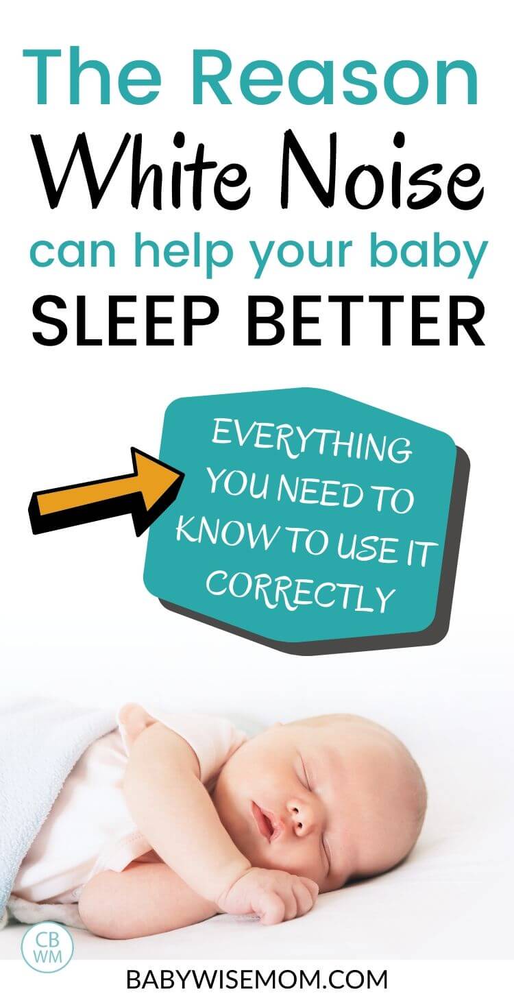 The reason white noise can help your baby sleep better pinnable image