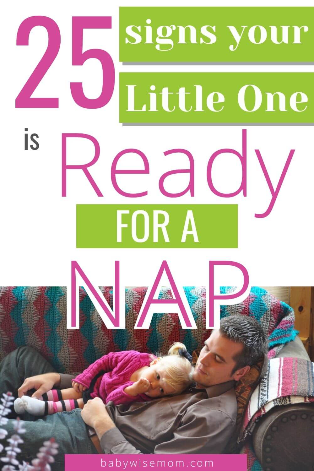 25 signs your little one is ready for a nap pinnable image