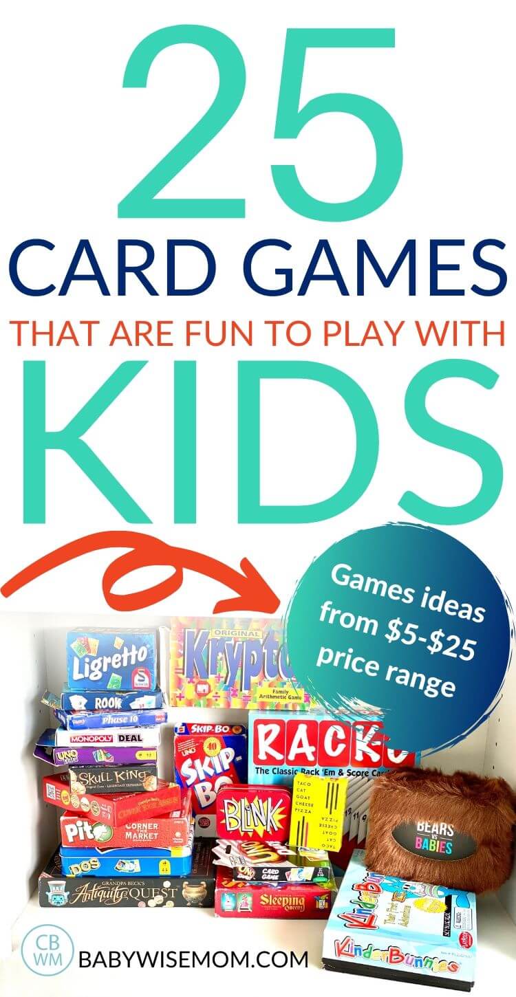 25 card games for kids