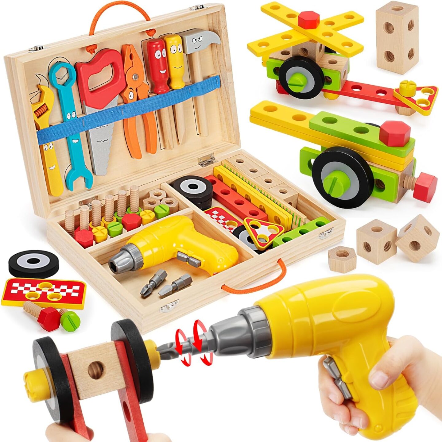 Kids Tool Set Toy with Drill, Stem toy