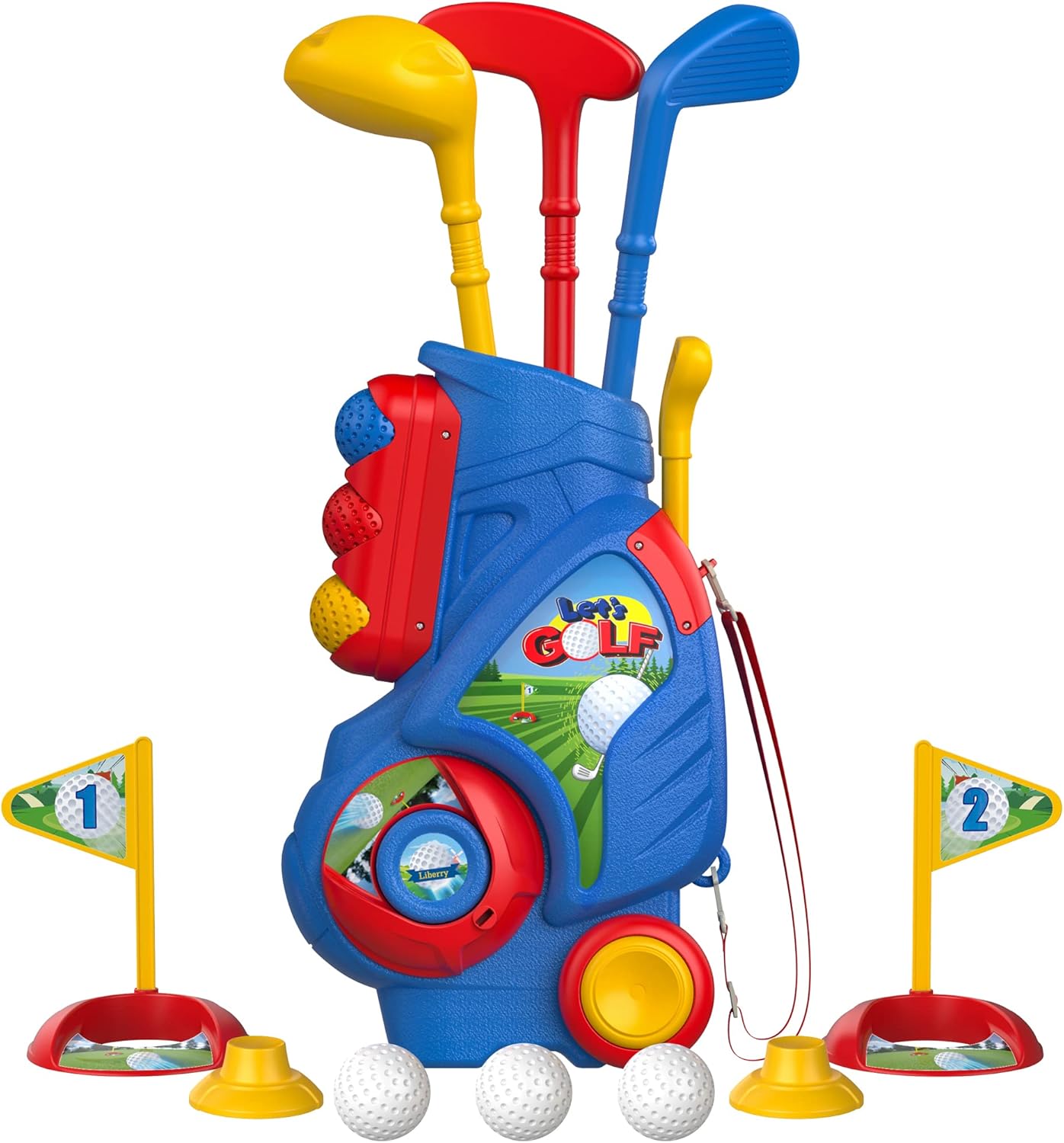 Golf toy set for preschoolers
