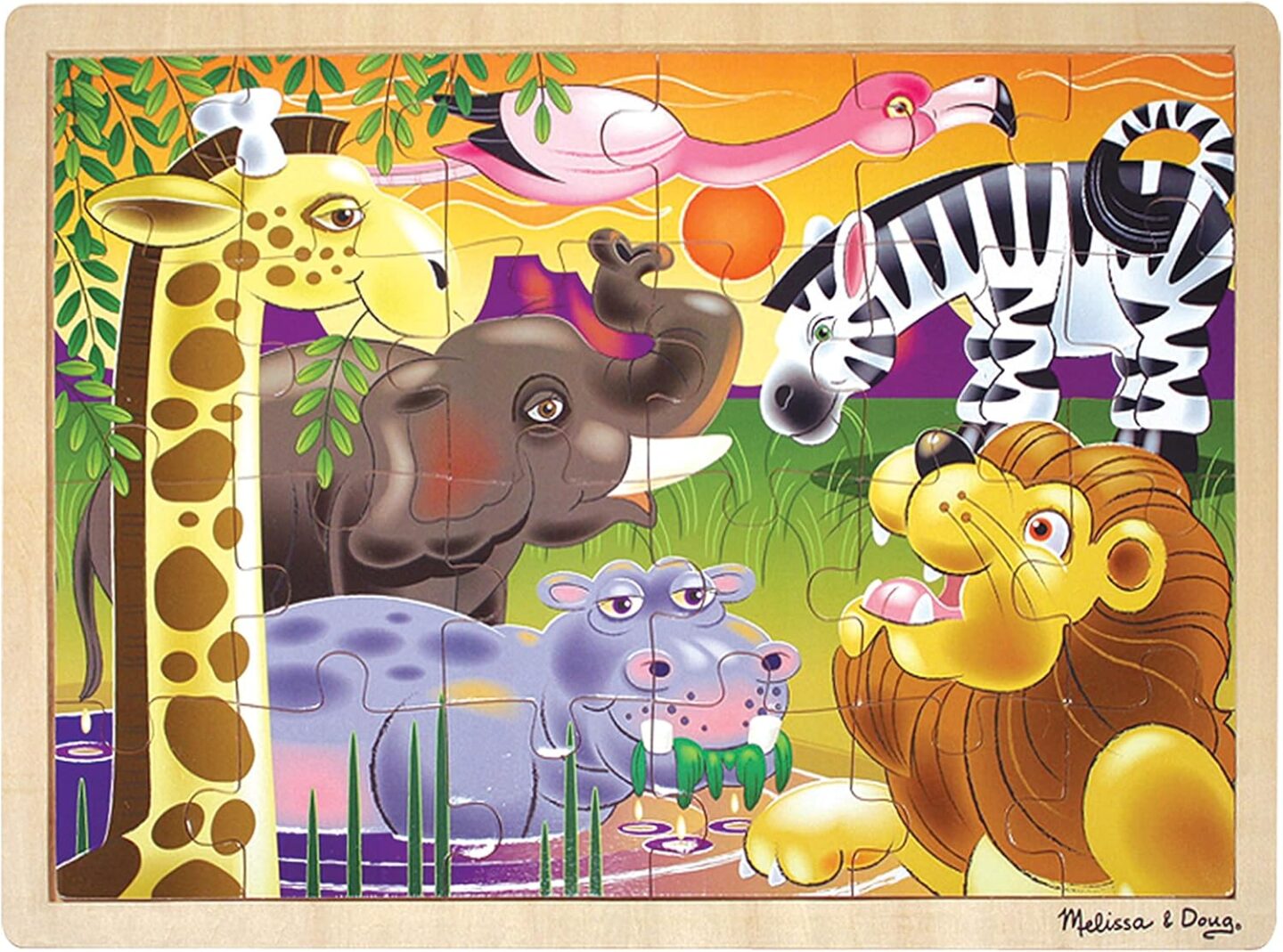 Melissa & Doug African Plains Safari Wooden Jigsaw Puzzle