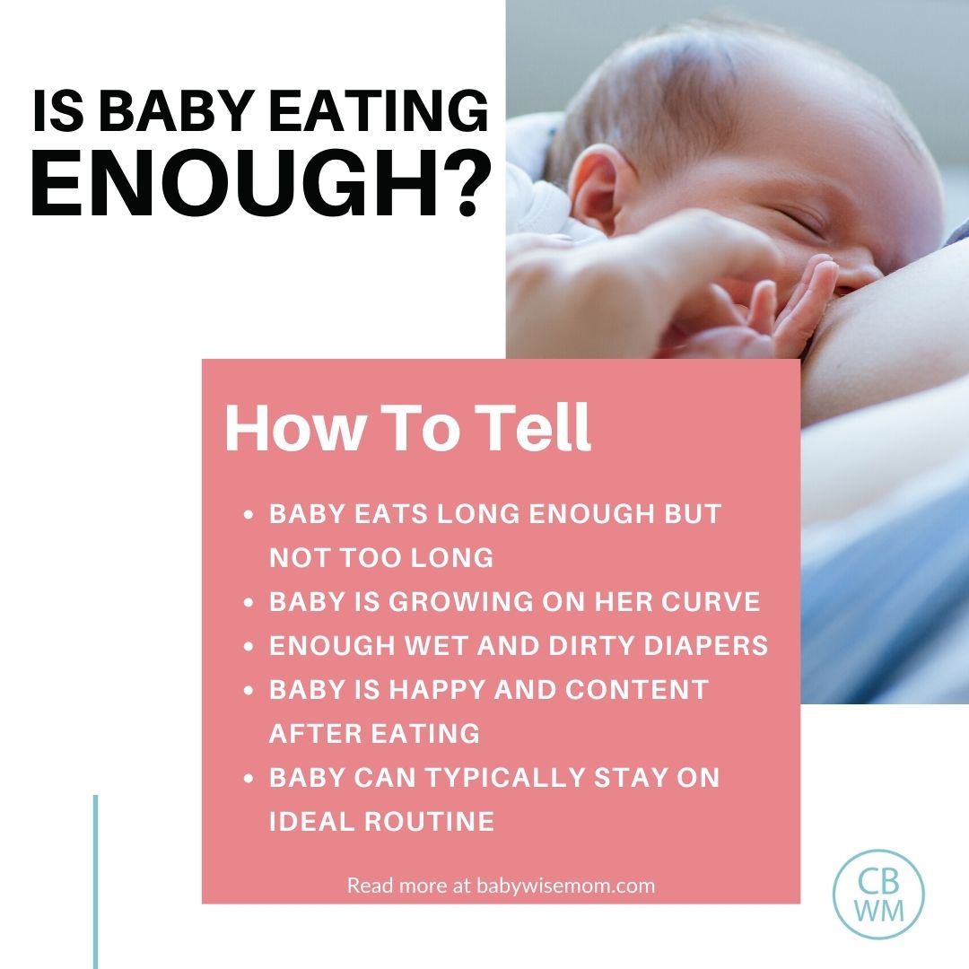 Is baby eating enough