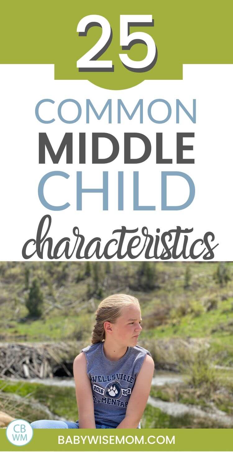 Common middle child characteristics pinnable image