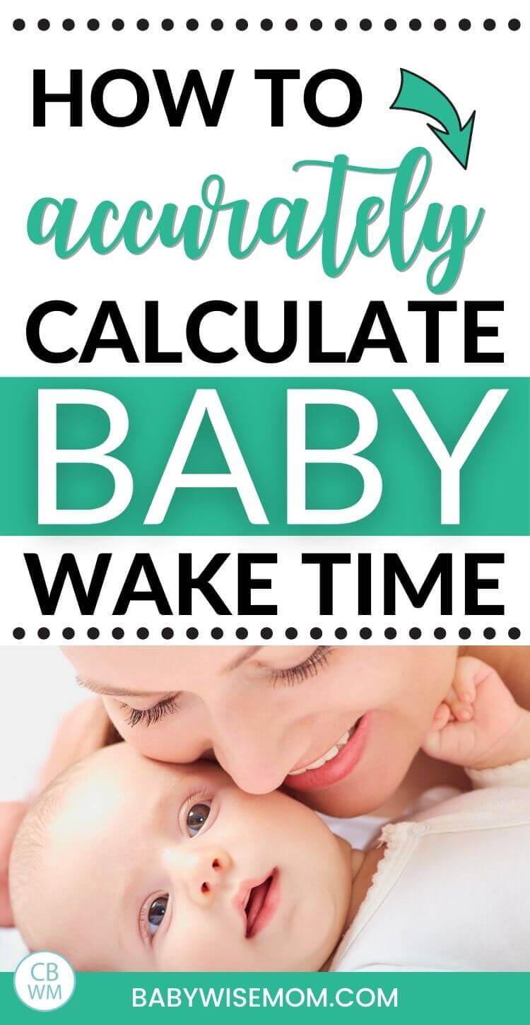 How to calculate baby awake time pinnable image