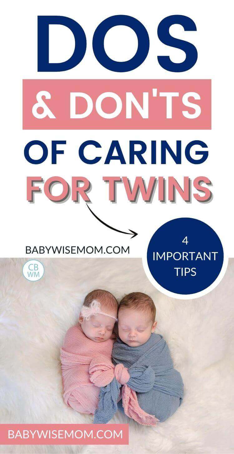 Caring for twins pinnable image