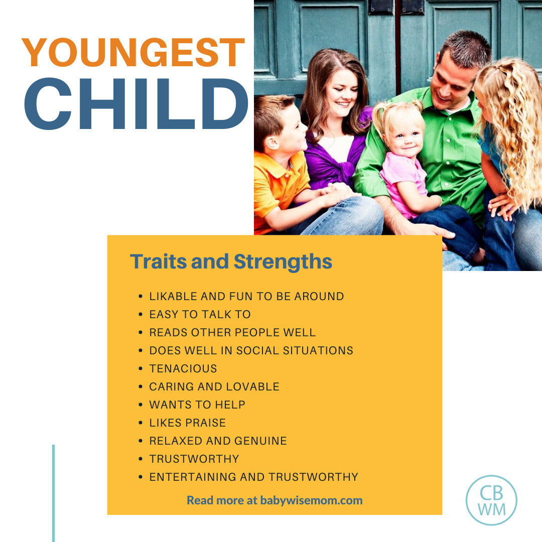 Youngest Child Strengths and Traits graphic