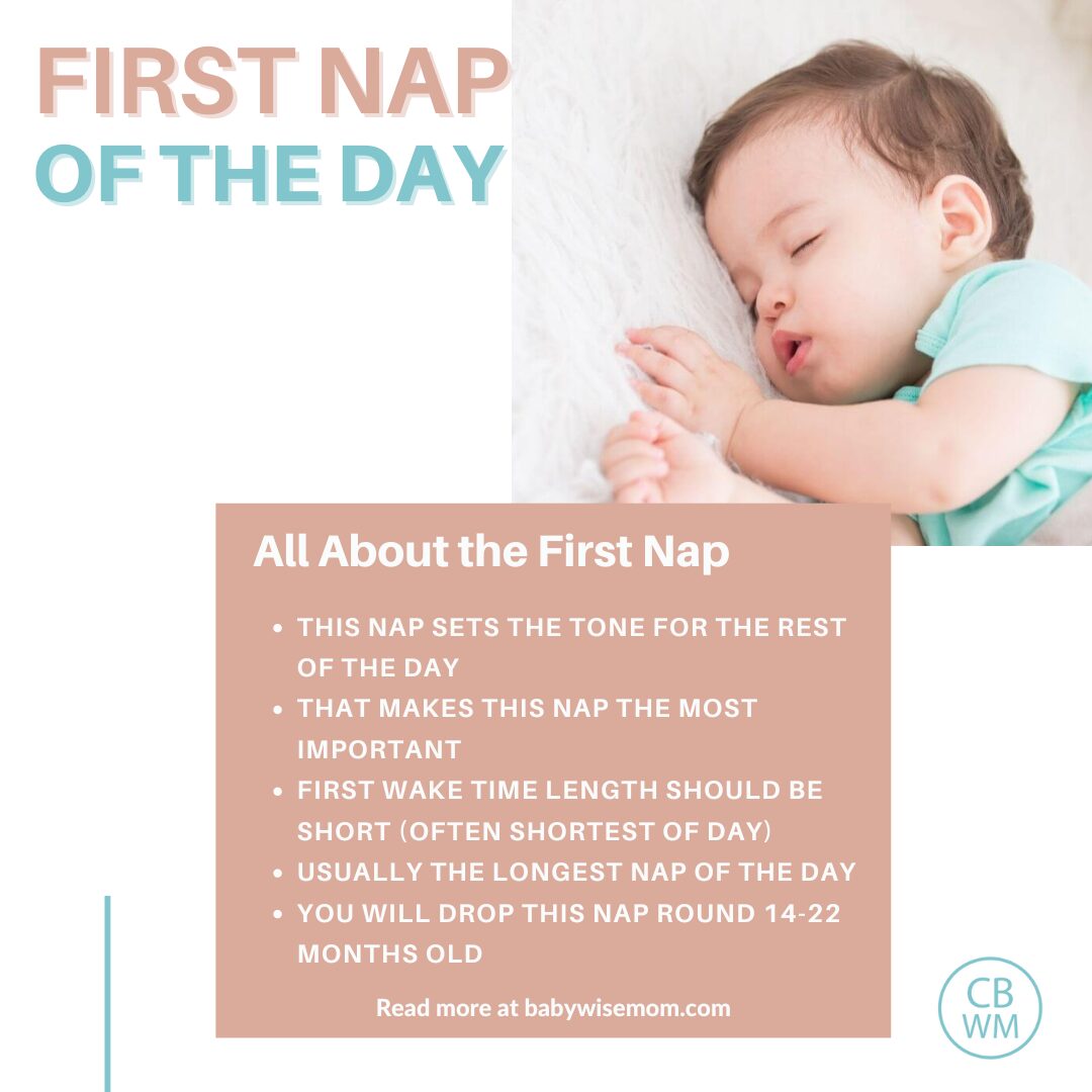 All about the first nap of baby's day. graphic