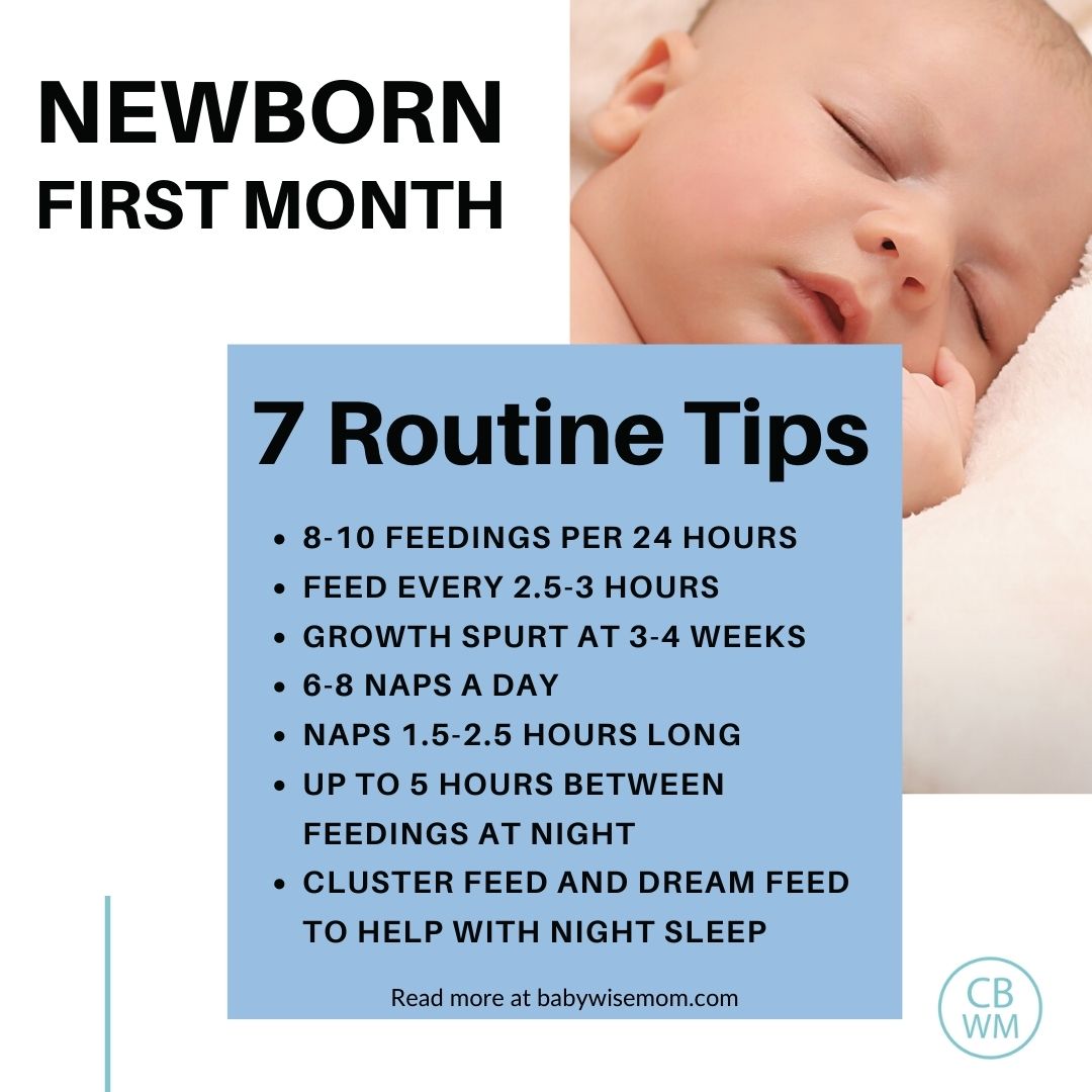Newborn first month schedule tips
