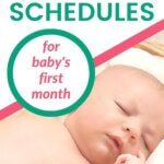 Sample newborn schedules pinnable image