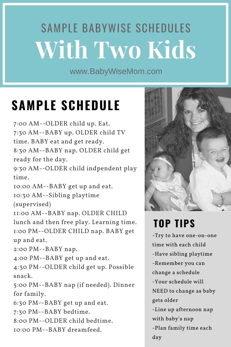Sample Schedule graphic