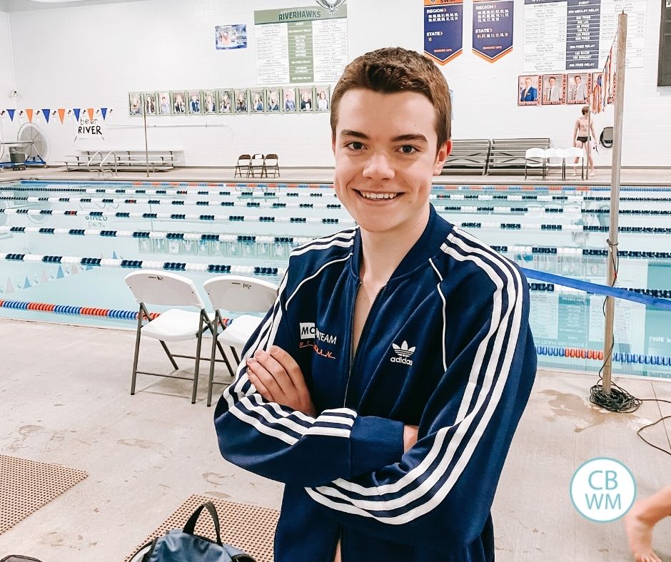 Brayden at the Stang Aquatic Center