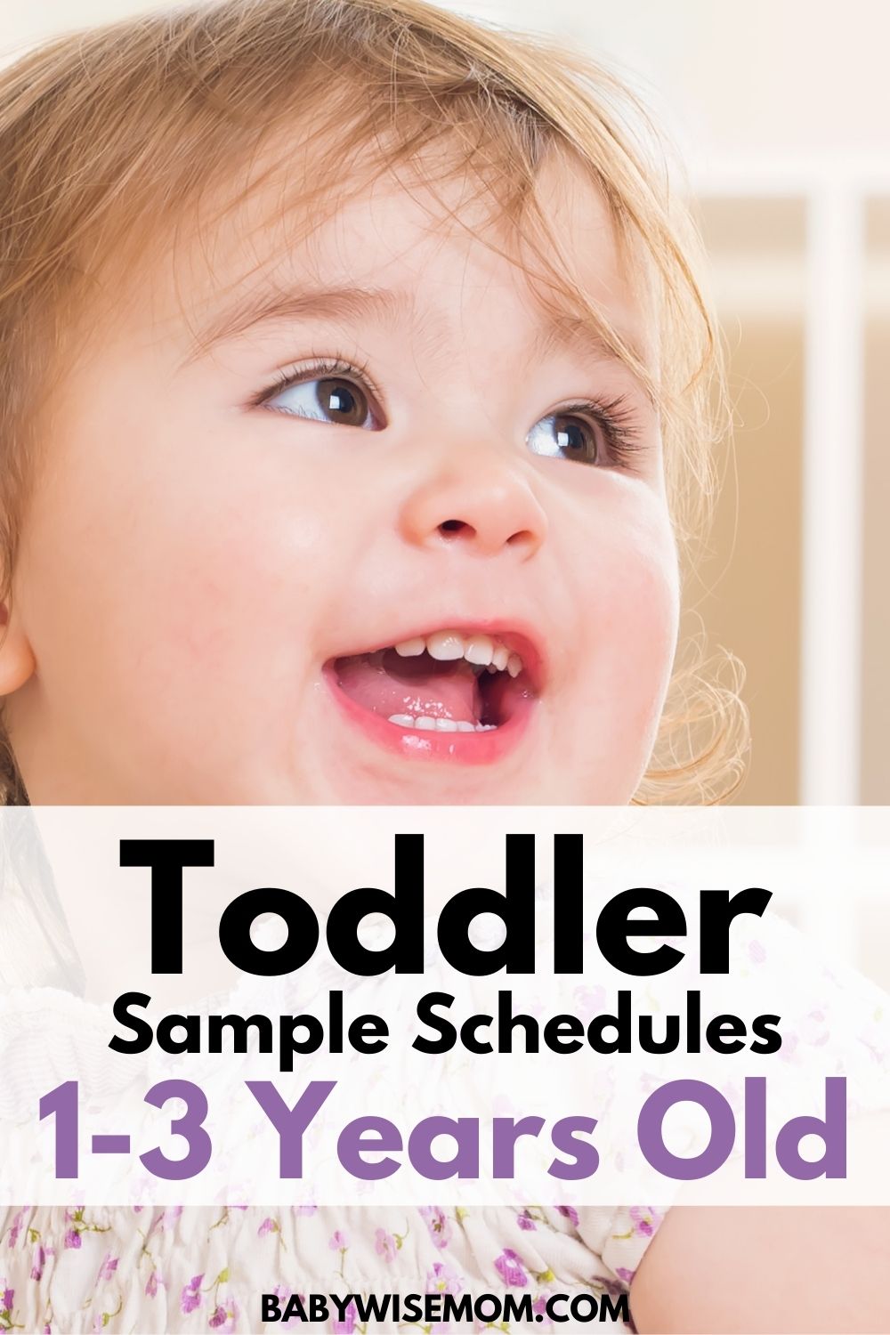 toddler sample schedules 1-3 years old