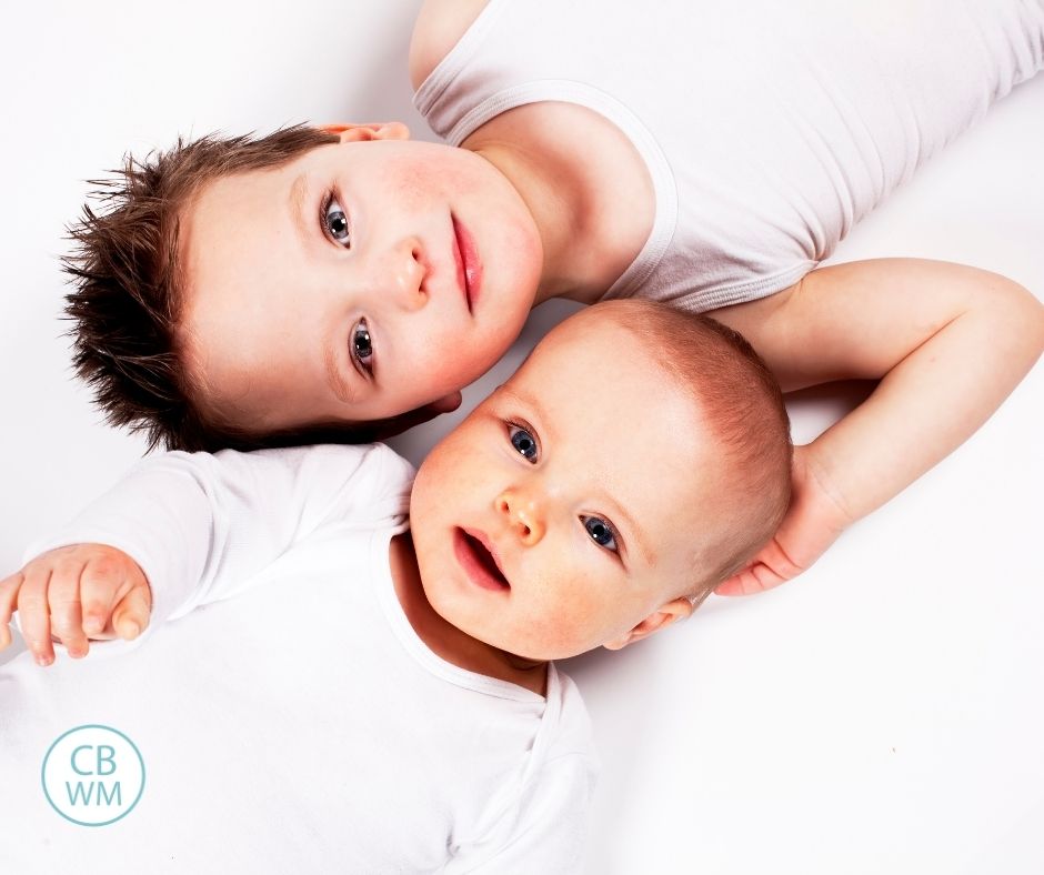 two children looking at the camera