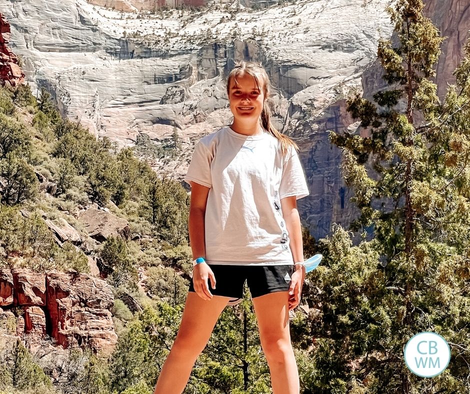Kaitlyn 14 years old in Zion National Park
