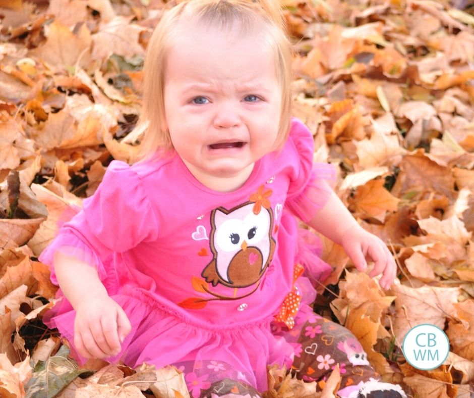 Toddler having a tantrum