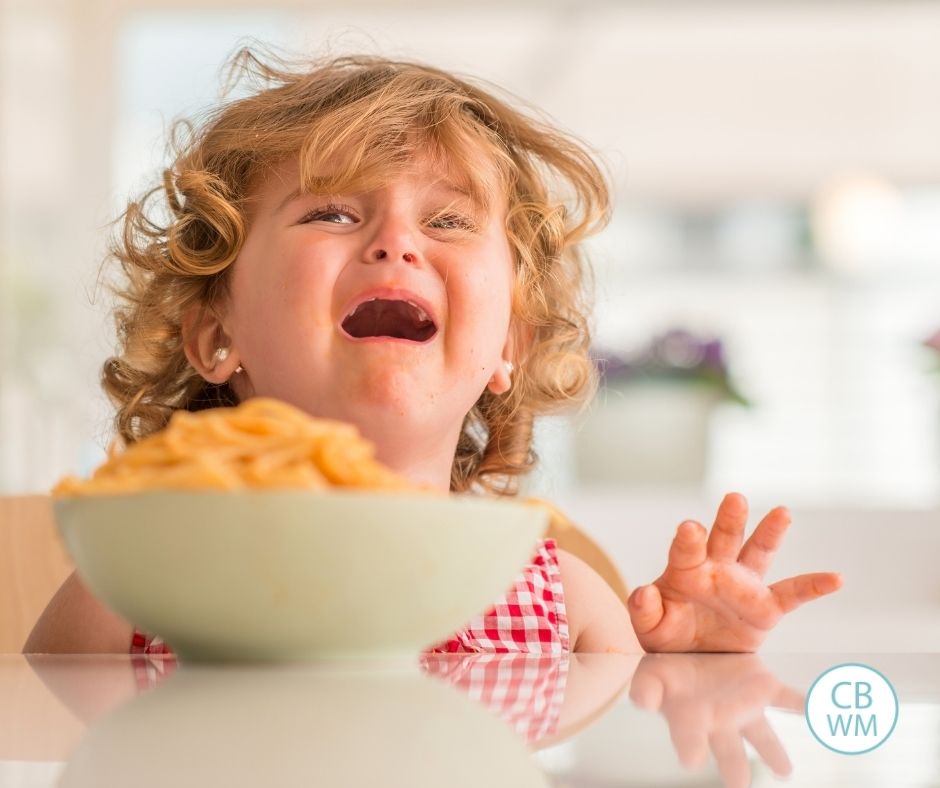 child throwing tantrum