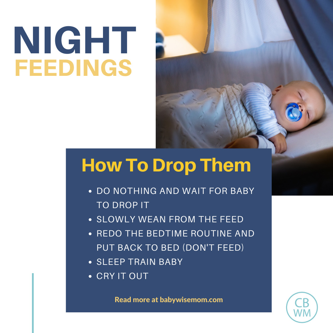 How to drop night feedings graphic