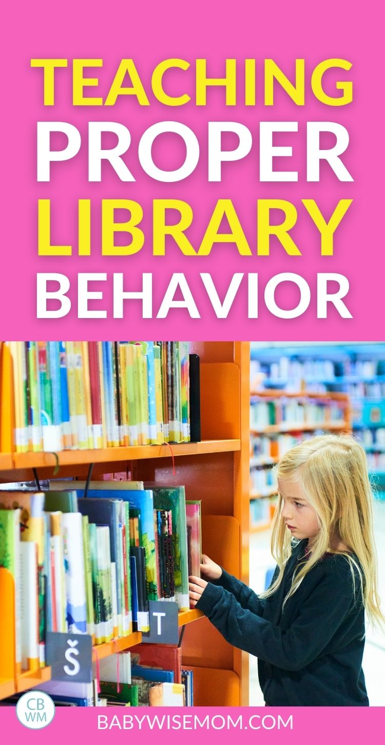 Teaching proper library behavior pinnable image