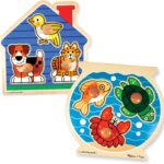 Melissa & Doug Animals Jumbo Knob Wooden Puzzles Set