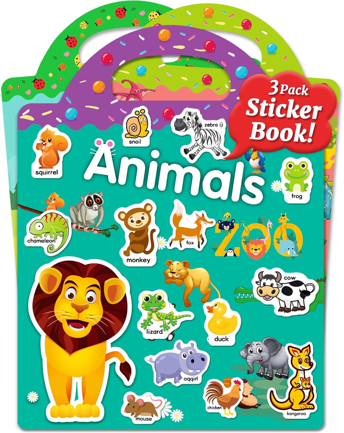 Benresive Reusable Sticker Book, Stickers for Kids image