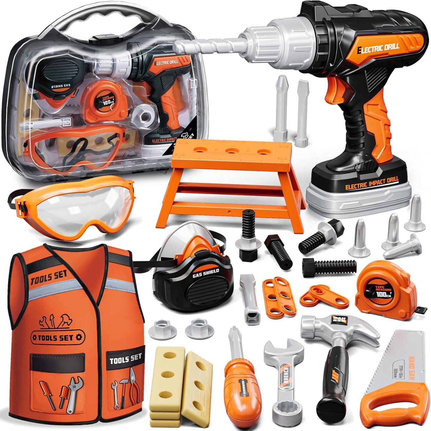 KidBloom Kids Tool Set, Toddler Tool Set with Box image