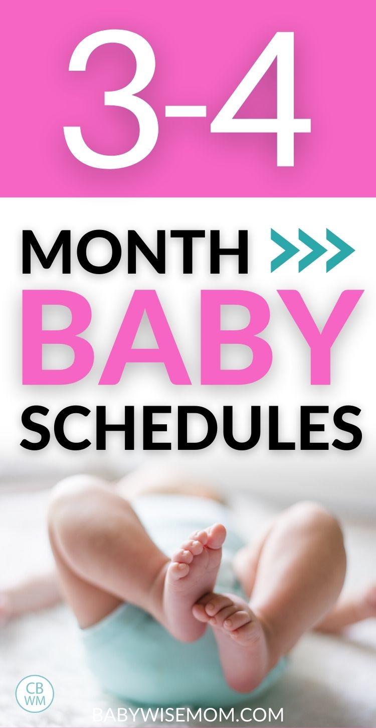 3-4 month baby schedules