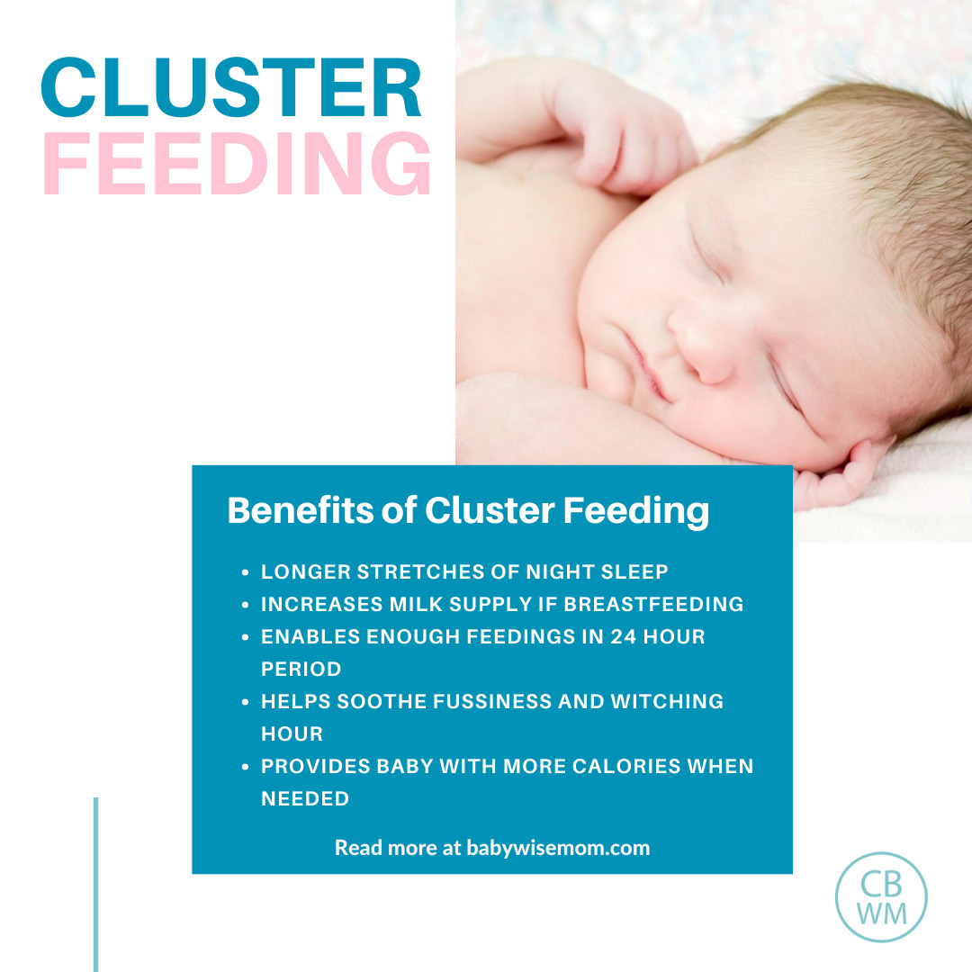 The benefits of cluster feeding graphic