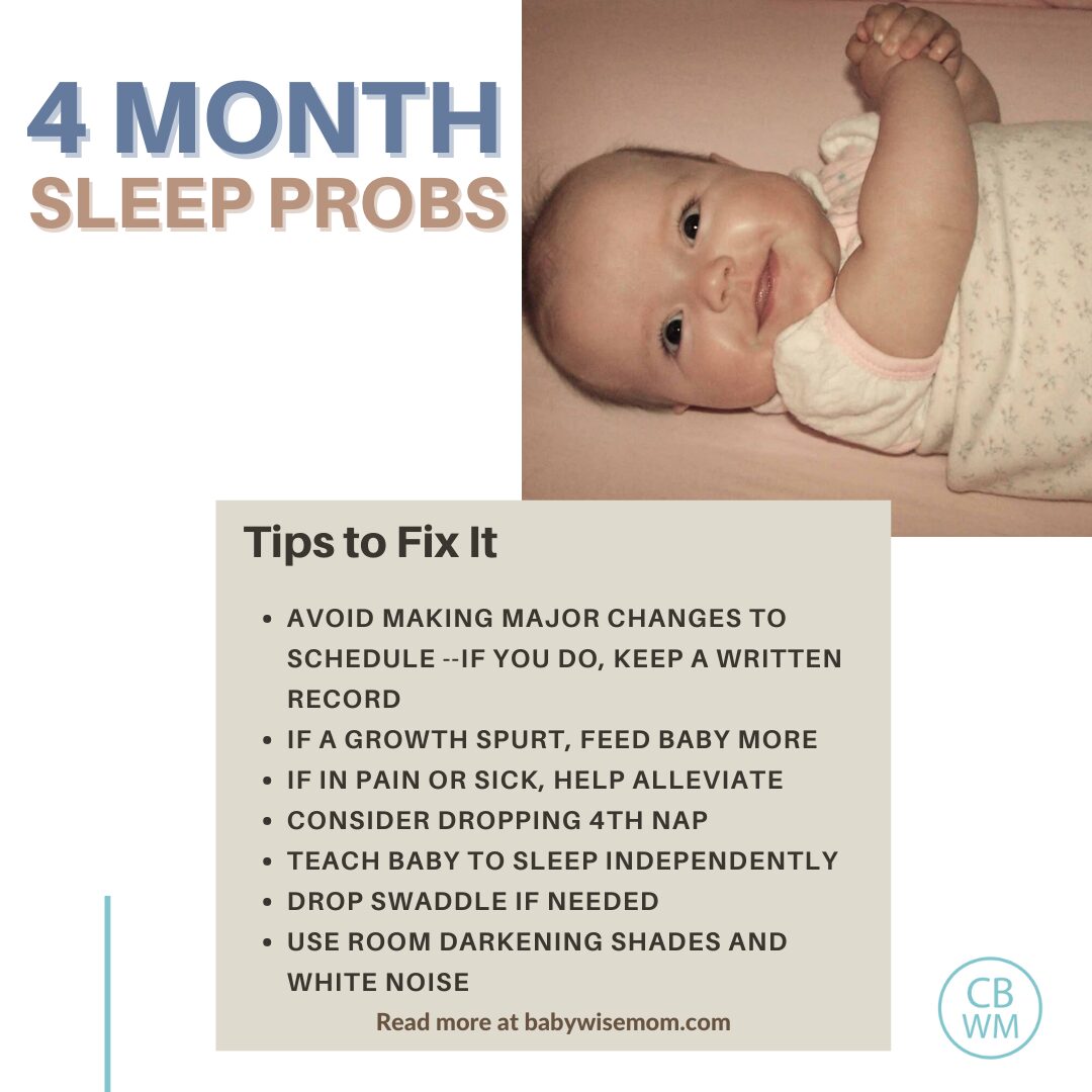 Baby s 4 Month Sleep Regression What To Do Babywise Mom